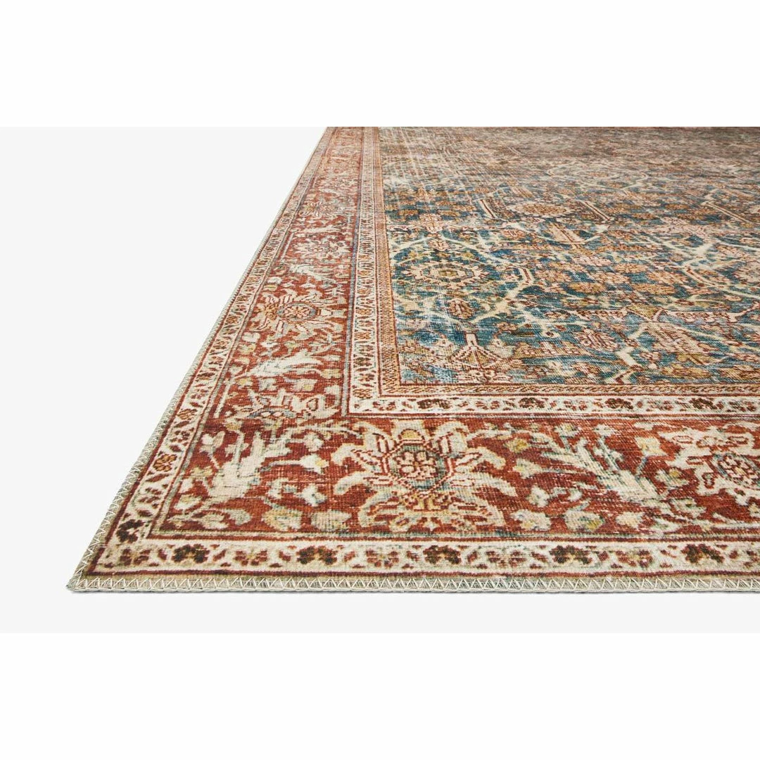 Loloi Layla Rug 04 | Ocean/Rust Loloi Rugs