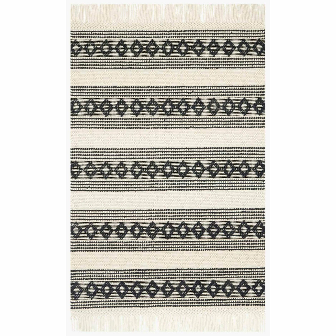 Loloi Holloway Rug 01 | Ivory/Black Loloi Rugs