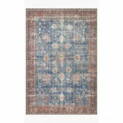 Loloi Loren Rug 01 | Blue/Brick Loloi Rugs