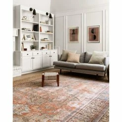 Loloi Loloi Rugs Loren Rug 15 | Terracotta/Sky