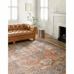 Loloi Loloi Rugs Loren Rug 15 | Terracotta/Sky