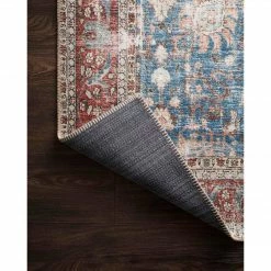 Loloi Loren Rug 01 | Blue/Brick Loloi Rugs