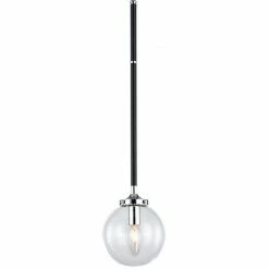 Matteo Lighting Particles 1-Light Pendant | Chrome/Clear Pendants