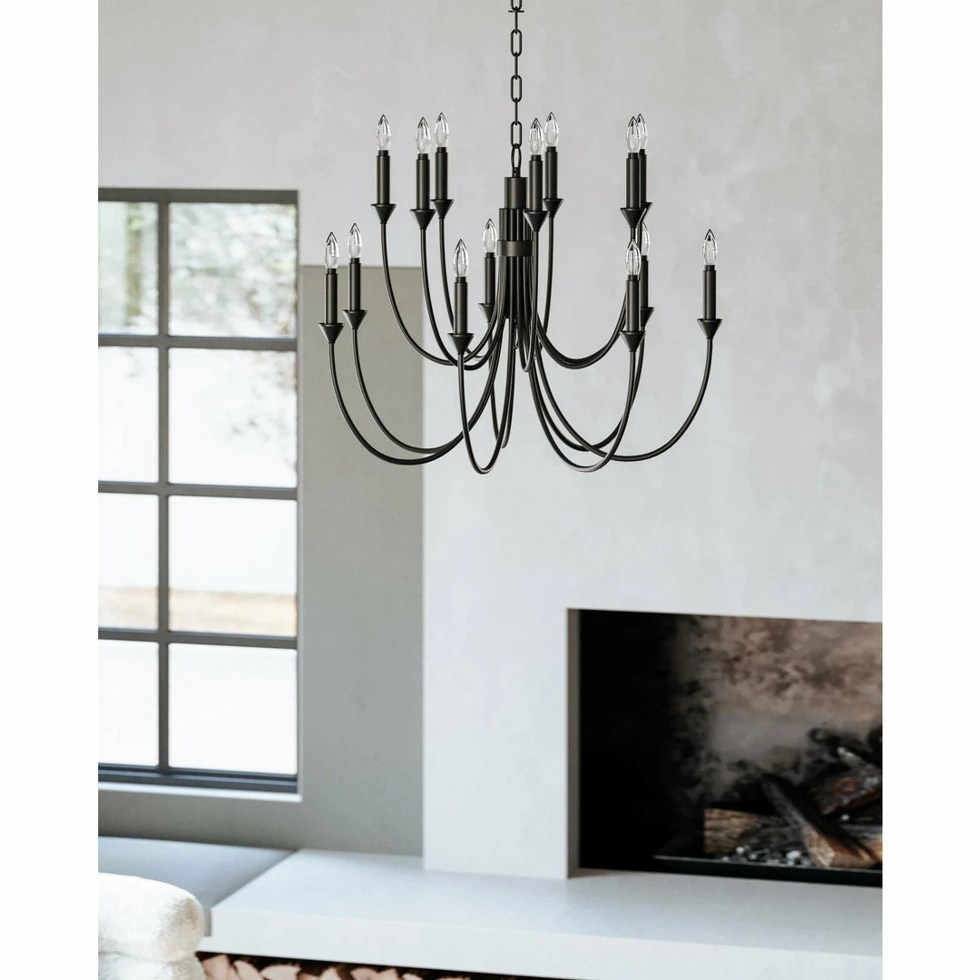 HVL - Troy Lighting Cate Large Pendant | Forged Iron