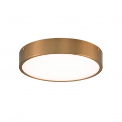 Matteo Lighting Plato 11" LED Flush Mount | Aged Gold Brass