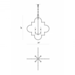 Matteo Lighting Pendants Sceptor 26" Pendant | Silver