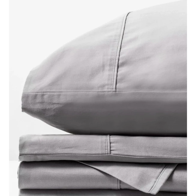 White Terry Luxury Organic Bed Sheets | Slate Decor