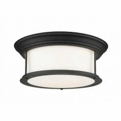 Z-lite Sonna Flush Mount | Matte Black