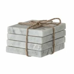 Bloomingville Square Marble Coasters (Set Of 4)