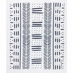 Ten And Co Decor Sponge Cloth | Black Mudcloth