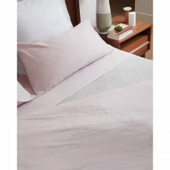 White Terry Luxury Organic Bed Sheets | Blush