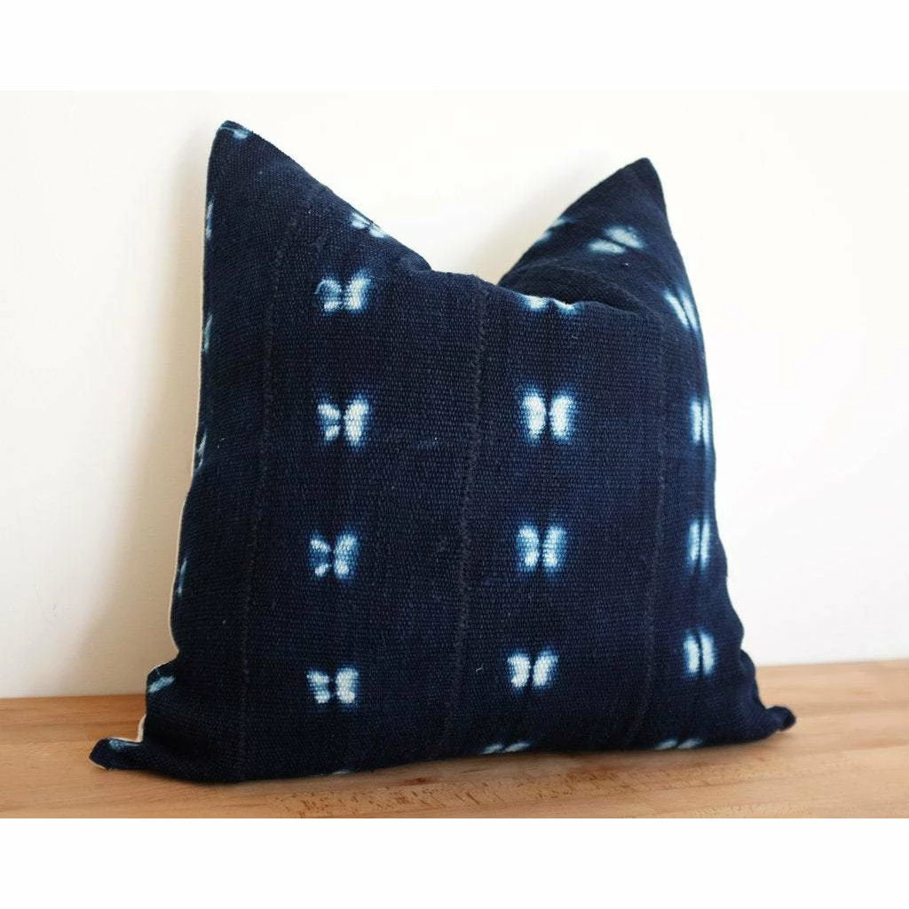Stitched By Grace Dalton Pillow | Navy/Blue Decor