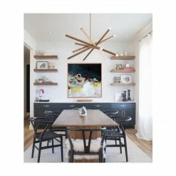 Regina Andrew Viper Chandelier | Natural Brass Lighting