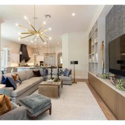 Regina Andrew Viper Chandelier | Natural Brass Lighting