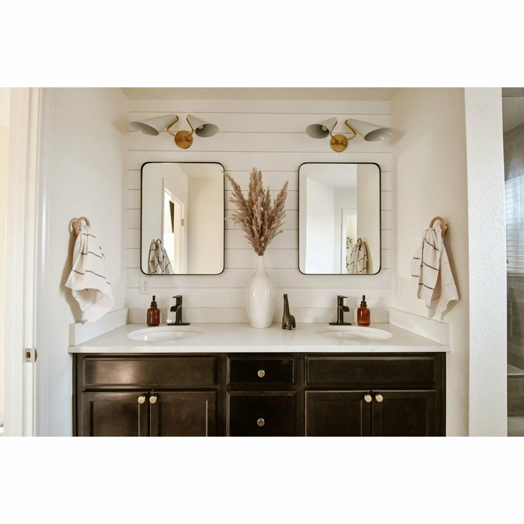 HVL - Mitzi Talia 2-Light Wall Sconce | Aged Brass/Dove Grey